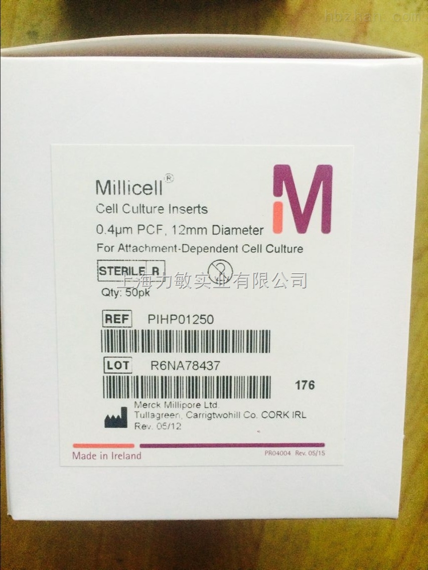 millipore悬挂式24孔板细胞小室PET(8 µm)