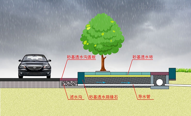 阳光雨市政道路雨水回收系统