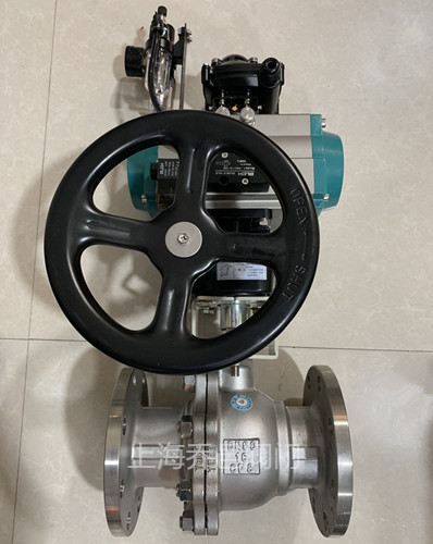 气动带手动不锈钢球阀