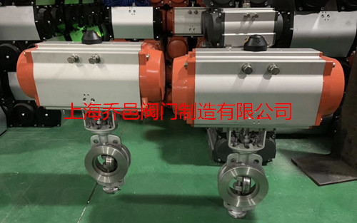 气动硬密封对夹式蝶阀